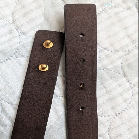 Women`s Waist Belt with Gold Metal Plate Size 14 main image 11